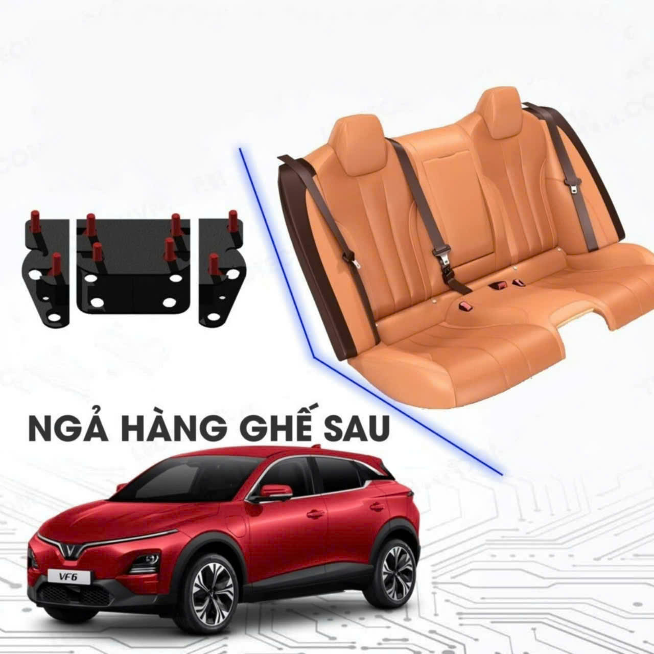 Độ Ngả Ghế Hàng Sau Cho VinFast VF6 